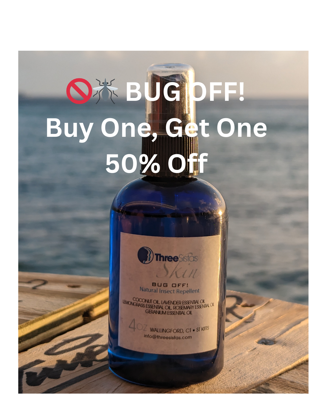 BOGO 50% Off Bug Off! All-Natural Bug Spray | Ends August 31