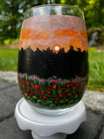 Load image into Gallery viewer, Hand painted wine goblets
